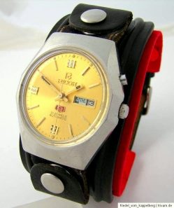 Ricoh Automatic Herrenuhr Tag Datum Automatik Uhr day date men gents watch mechanical 21 Jewels