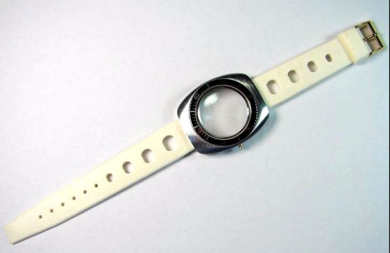 Tropic Sport Kunststoff skindiver Uhrband weiß Dornschließe Anstoß 18mm-1
