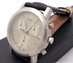 Votum swiss made Herrenuhr Chronograph schwarz silber saphir glas