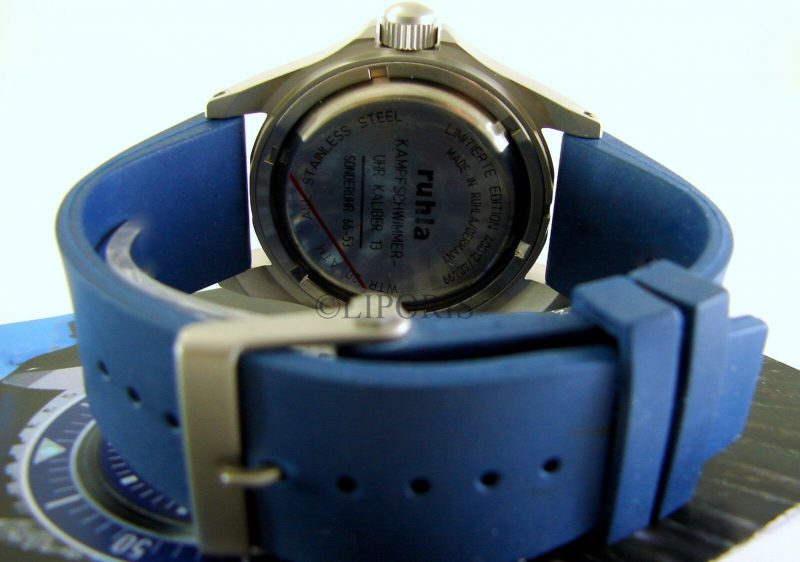 Ruhla NVA Kampfschwimmer Uhr Replika II blau mit original Kaliber 13 66-53 – Bild 6