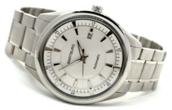 Wartburg 464 Automatic Herren Edelstahl Uhr 24 Steine Glasboden 50m 43mm