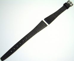 Damen Uhrenarmband Leder grau Bandanstoß 15mm