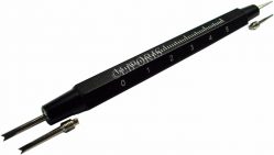 Federstegwerkzeug Stift Ausdrücker Aluminium schwarz mit Edelstahl Ersatzspitzen