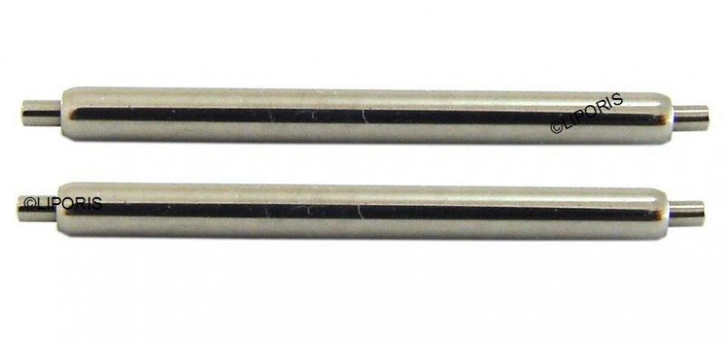 heavy-duty Federstege für Herrenuhren 2 Stück Anstoß 22mm durchmesser 1,8 mm