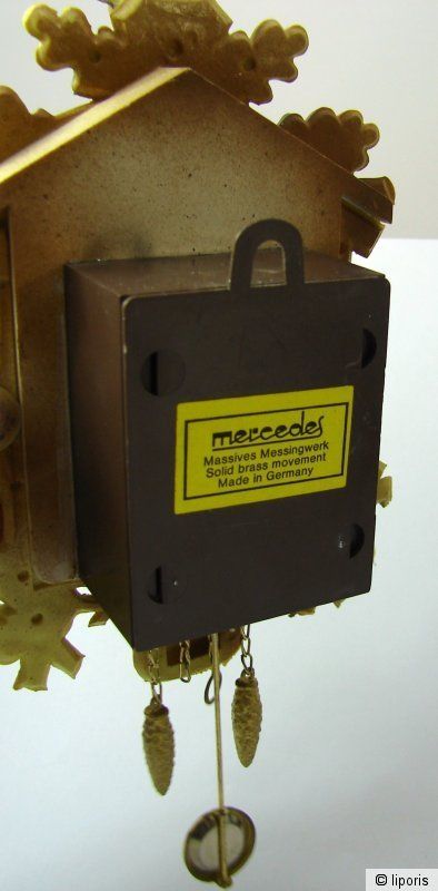 mercedes Pendel Wanduhr mechanisches Uhrwerk mit Schlüssel Made in Germany