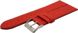 ANANAS Uhrenarmband aus Ananas - Blattfasern vegan rot 20mm ,22mm lieferbar