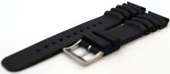 Liporis Herren Taucher Uhrband Taucherband für Taucheruhr schwarz 22mm Anstoß