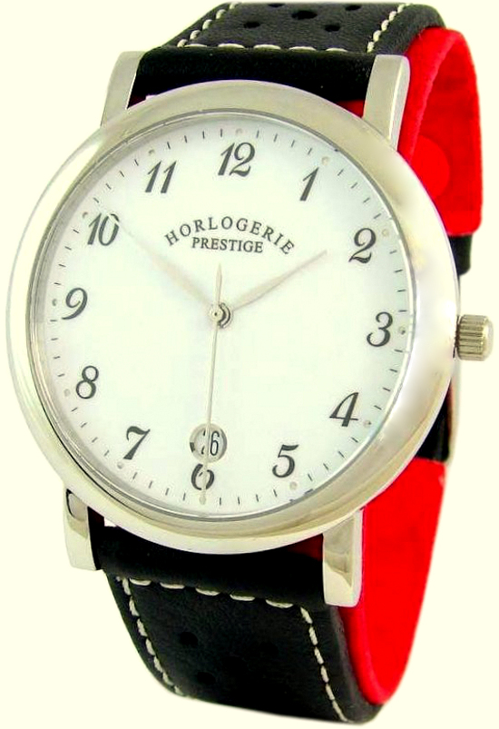 Horlogerie Prestige unisex Quarz Uhr Edelstahl Saphirglas 38mm