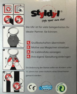 Herrenuhr watch tower eigenes Foto als Zifferblatt stylen Lederband schwarz mit origal Schachtel und Bedienungsanleitung NOS