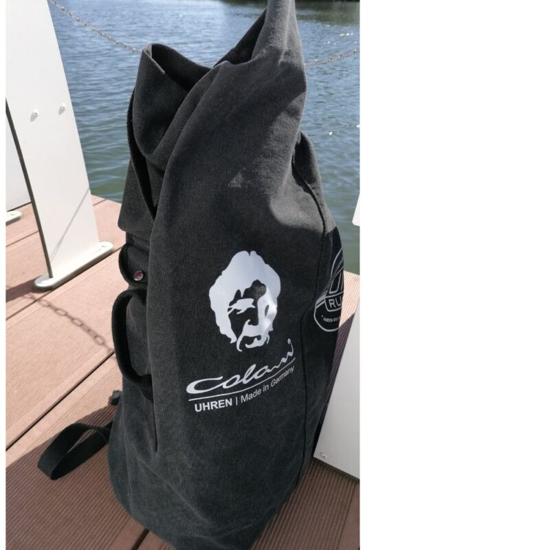 Seesack von UMF RUHLA Luigi Colani Rucksack Reisetasche aus Canvas-Baumwolle in der Farbe schwarz 002-BK